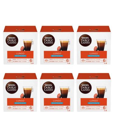 Nescafe Dolce Gusto Lungo Decaffeinated Coffee Pods 96 Capsules