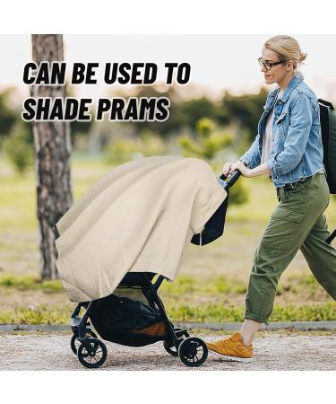Zoneyan Musselin Still Towel - Soft & Breathable Cotton Breastfeeding Support for Moms & Babies (Khaki) - Perfect for On-the-Go - Buy Online on SooperMarket.com