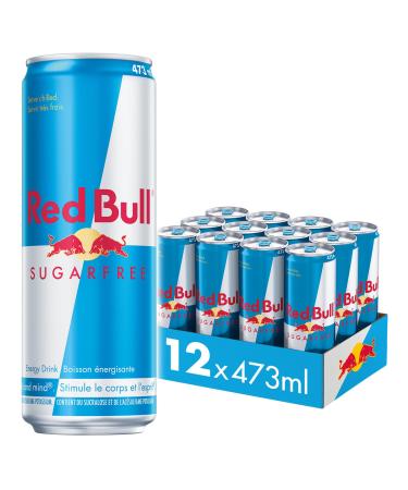 Red Bull Energy Drink Sugar Free 473ml (12 pack) 473ml (Pack of 12)