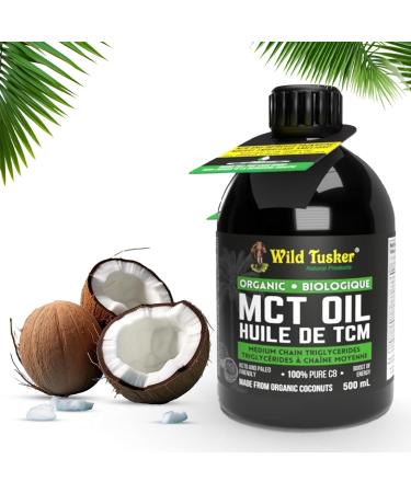 Wild Tusker Organic MCT Oil - 100% C8 500ml - Buy Online on SooperMarket.com