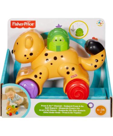 Fisher-Price Amazing Animals Press and Go Cheetah | Best Baby Toddler Toy (6-36 Months) - International Shipping Available - Buy Online on SooperMarket.com
