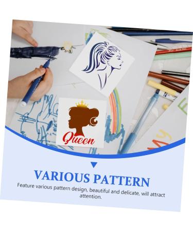 STOBOK 12pcs Women's Hollow Drawing Board Stencil Miss Aldult - Buy Online on SooperMarket.com