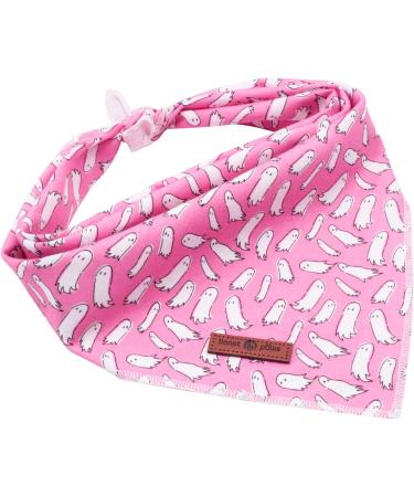 Lionet Paws Halloween Dog Bandana - Ghost Triangle Scarf for Small Medium & Large Dogs (Pack of 1) - Perfect Pet Costume Accessory - Buy Online on SooperMarket.com