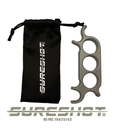 Sure Shot 3-Finger Billiard Mechanical Bridge for Billiards, Hand Held Pool Bridge, Billiards Pool Cue Accessory, The First Ever Handheld Snooker Accessory That Perfects Every Shot! Silver