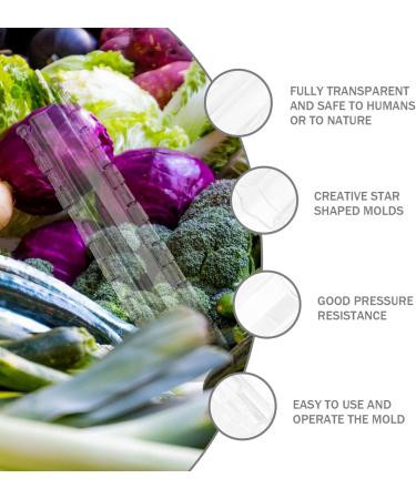 POPETPOP 2 Pcs Pentagram Mold Vegetables Vegetable Grow Forming Fruit Shaping Mould Stereotypes Strawberry - Buy Online on SooperMarket.com
