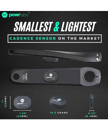 POWR LABS Bike Cadence Speed Sensor - Bluetooth & ANT+ Compatible with Garmin, Wahoo, Zwift, KICKR - Ideal for Spin Bikes - Buy Online on SooperMarket.com