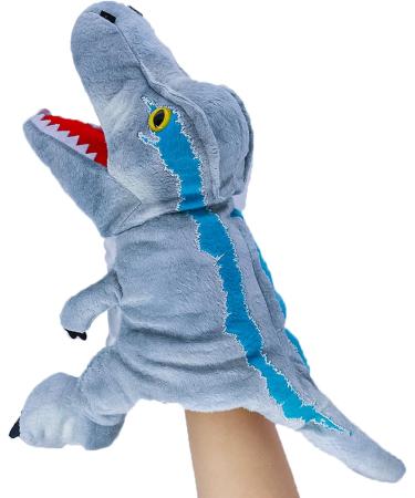 Lilizzhoumax Velociraptor Hand Puppet Plush Toy - Interactive Dinosaur Stuffed Animal for Kids - Educational Role-Playing and Home Decor - Buy Online on SooperMarket.com
