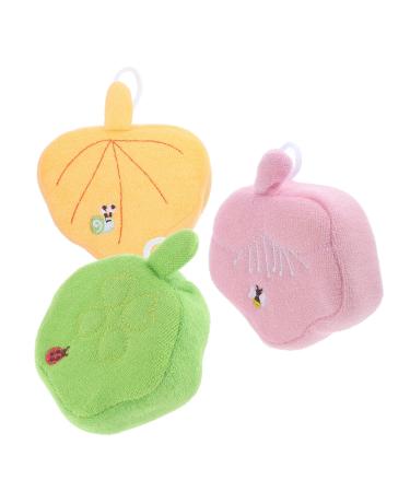 3pcs Children Bath Ball Loofah Bath Pouf Body Scrub Mitten Mesh Shower Ball Cartoon Loofah Ball Bath Foaming Mittens Deep Exfoliating Mitt Bathing Pouf Foam Bath Mittens Sponge