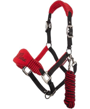 LeMieux Vogue Fleece Headcollar & Leadrope - Full Size Black/Grey | Premium International Shipping - Buy Online on SooperMarket.com