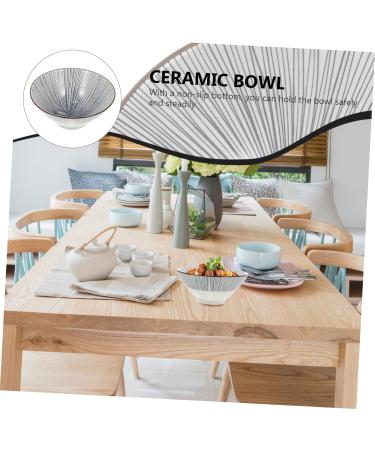 Zerodeko Cookie Container Rice Bowls Japanese Hat Bowl Nut Ceramics Noodle Japanese Ramen Bowls Noodle Bowl 18X18CM Blue - Buy Online on SooperMarket.com