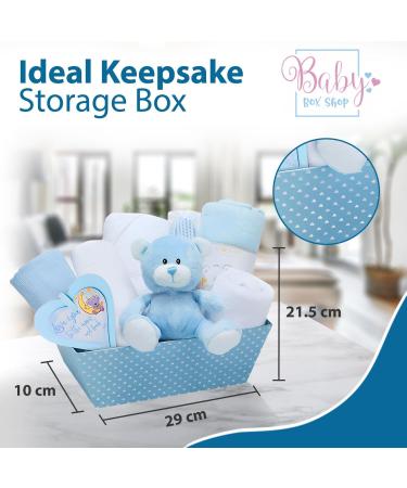Baby Box Shop New Born Baby Boy Gifts Set - Blue | New Baby Essentials & Hampers - Buy Online on SooperMarket.com