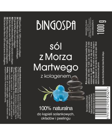 Buy Anti-Aging Dead Sea Swimming Salt with Collagen - 1000g for Skin Issues Psoriasis Acne & Muscle Pain | BingoSpa - Buy Online on SooperMarket.com