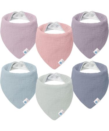 Lulu Moon Baby Bib & Muslin Scarf Set - Triangular Baby Scarves for Boys & Girls (6 Pieces Dream Unicorn) | International Shipping - Buy Online on SooperMarket.com
