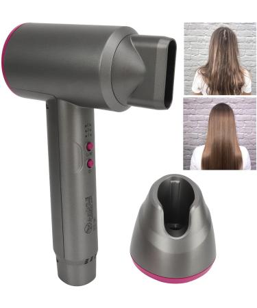 Hair Dryer Cordless Hair Dryer 100-240V Rechargeable Easy Clean Fixed Base for Outdoor Business Trip US Plug 110V - Buy Online on SooperMarket.com