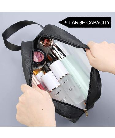 MAANGE Translucent Waterproof Toiletry Bag Set for Women and Men - 2 PC Makeup Organizer for Travel - Medium + Small Sizes - Buy Online on SooperMarket.com