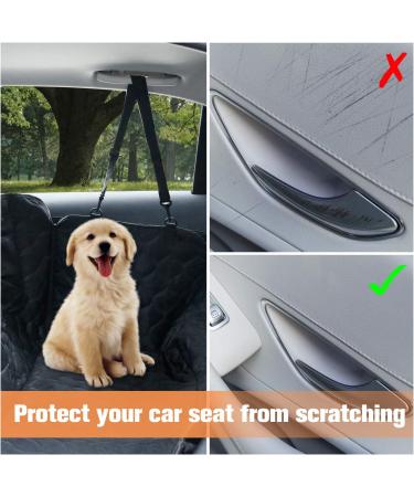 Peticon Waterproof Dog Car Seat Cover with Mesh Window - Nonslip, Scratchproof Hammock for Backseat - Fits Cars, Trucks, SUVs, Jeeps - Black - Buy Online on SooperMarket.com
