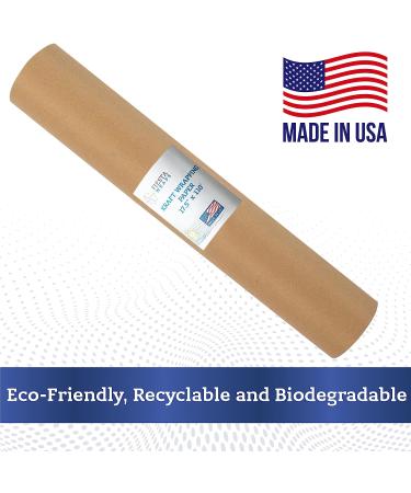 Brown Kraft Paper Roll 17.5 in x 1320 in (110 ft) Made in The USA - Brown Paper Roll - Brown Wrapping Paper Roll - Brown Craft Paper Roll - Roll of Paper - Kraft Wrapping Paper  Shipping Paper - Buy Online on SooperMarket.com