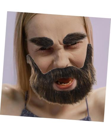 HAPINARY 1 Set Beard Dress up Brown Beard Pirate Cosplay Prop Grey Santa Claus Beard Gnome Beard Plush - Buy Online on SooperMarket.com
