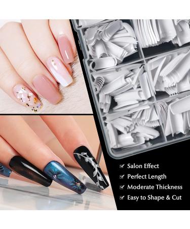 AORAEM White French Tips 500Pcs - Press On Fake Nails for Acrylic Nails - Buy Online on SooperMarket.com