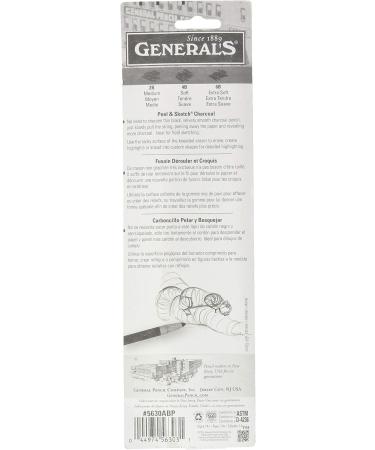 Peel & Sketch Charcoal Pencils 3/Pkg- - Buy Online on SooperMarket.com
