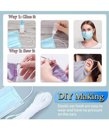 100 Yard 1/8 inch White Elastic Bands for Sewing - Heavy Stretch, Soft Ear Tie Rope for Masks - DIY Craft Elastic Cord - Buy Online on SooperMarket.com