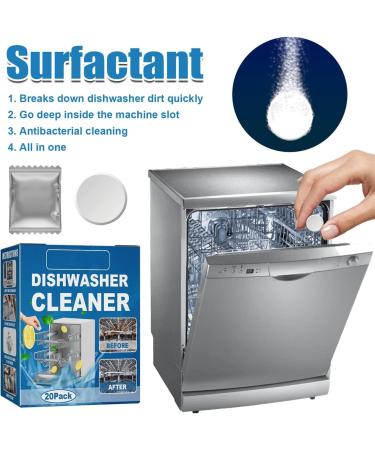 Dishwasher Tablets Dishwasher Cleaning Tablets Removes Limescale Build Up Dishwasher Cleaner for Kitchen Tableware Care Dishwasher Detergent (2box) - Buy Online on SooperMarket.com