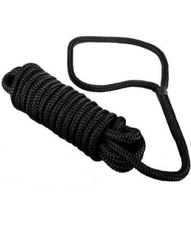 Amarine Made Double Braided Nylon Dock Lines 7700 lbs Breaking Strength - 20ft x 5/8inch (4 Pack) - Buy Online on SooperMarket.com