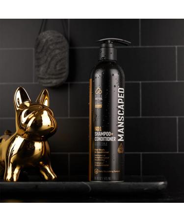 Manscaped 2 in 1 Shampoo & Conditioner - UltraPremium Hair Care with Sea Kelp Coconut Water & Aloe (16 oz) - Nourishing & Hydrating for Men - Ships Internationally - Buy Online on SooperMarket.com