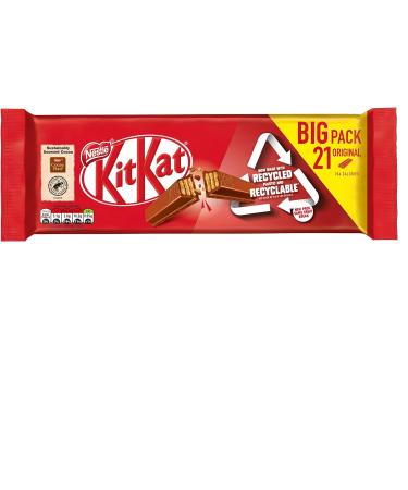 Kit Kat Milk 2 Finger Chocolate Biscuit Bars Multipack 21 x 20.7 g (Pack of 2) - Buy Online on SooperMarket.com
