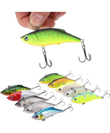 Sougayilang Minnow Fishing Lures Crankbaits Set - 10PCS Trout Bass Perch Hard Baits Swimbaits for Topwater Fishing - Style-B - Buy Online on SooperMarket.com