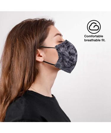 NU R 10pcs Paisley 3 Ply Disposable Face Mask Mask with Filter Layer and Elastic Earloop Retail Sealed Bags PAISLEY-012 - Buy Online on SooperMarket.com