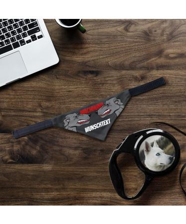 Dog Scarf with Custom Name - printplanet Watchdog-2 - Size S - Stylish Scarf for Dogs International Shipping - Buy Online on SooperMarket.com