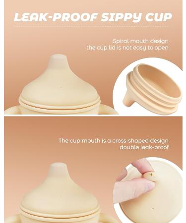 Toddler Sippy Cups with Two Non-Slip Handles | No-Spill Transition Cups 6m+ | 5oz Sippy Cups for Babies & Toddlers 1-3 Years - Buy Online on SooperMarket.com