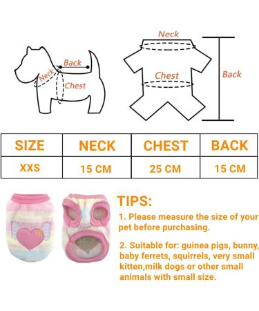 Bangminda Sleeveless Vest for Small Pets | 2-Piece Warm T-Shirts for Guinea Pigs Kittens Rabbits Ferrets & Chihuahuas - International Shipping Available - Buy Online on SooperMarket.com