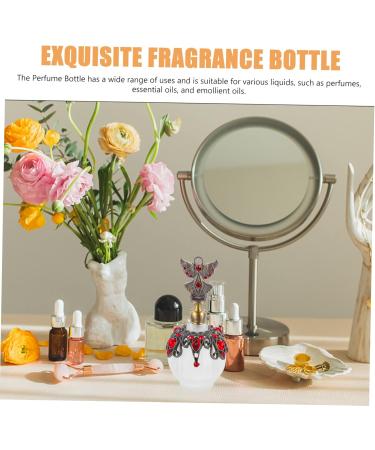 Angoily Perfume Bottle Essential Oil Bottle Glass Decorations Travel Delicate Red - Buy Online on SooperMarket.com