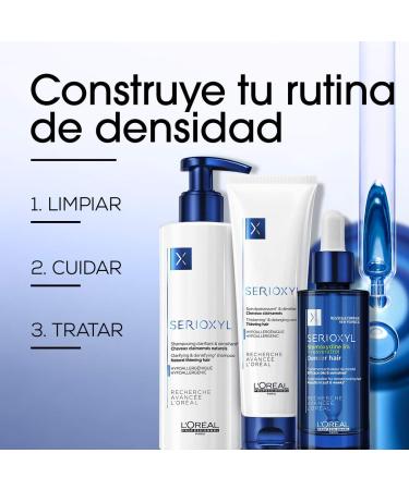L'Or al Professionnel Serioxyl Denser Hair Serum 90ml for Men & Women - Daily Scalp Treatment for Thinning Hair and Hair Loss - Buy Online on SooperMarket.com