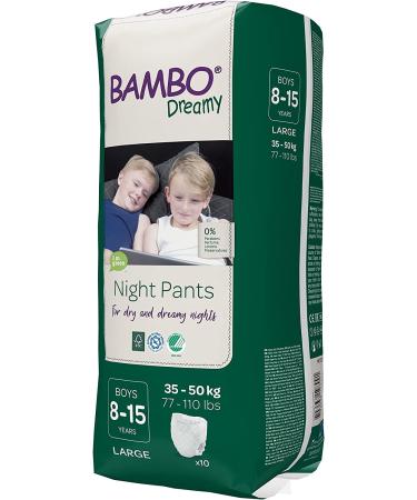 Bambo Nature Eco-Friendly Dreamy Night Pants Boys 8-15 Years - 30 Count (3 Packs of 10) - Buy Online on SooperMarket.com