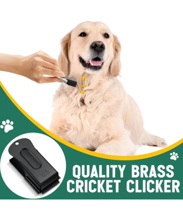 Vercanmonth 2-Piece Brass Pet Training Clicker Set - Durable Metal Dog & Cat Clickers for Effective Training | Perfect for Puppy & Pet Owners (Black) - Buy Online on SooperMarket.com