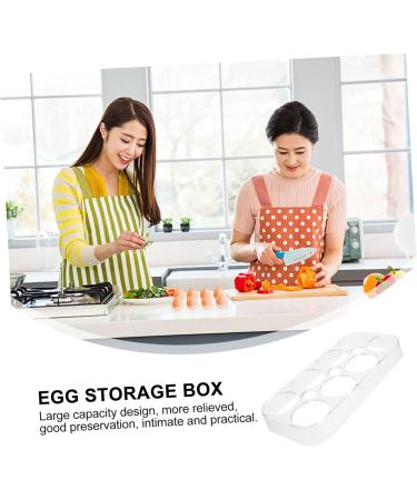jojofuny 2pcs Egg Storage Box Food Tray Shelf Mustard Deviled Egg Holder with Lid Egg Tray Basket Filling Assorted Colorx2pcs 17.5x8.5x2cmx2pcs - Buy Online on SooperMarket.com