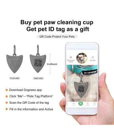 DOGNESS Automatic Dog Paw Cleaner for Small & Medium Dogs and Cats - Blue - Buy Online on SooperMarket.com