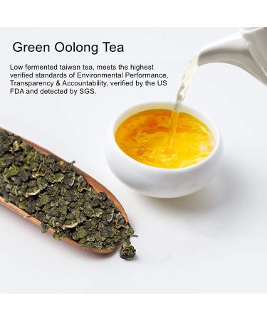 Yan Hou Tang Organic Green Oolong Tea Loose Leaf - 150g | Full Four Seasons Spring | High Mountain Raw Low Fermented | Fragrant Taste | Formosa Taiwan - Buy Online on SooperMarket.com