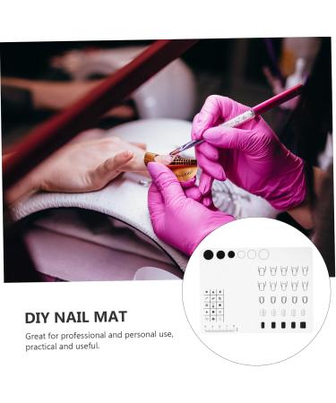 minkissy 1pc Silicone Manicure Pad Silicone Pad White Printing - Buy Online on SooperMarket.com