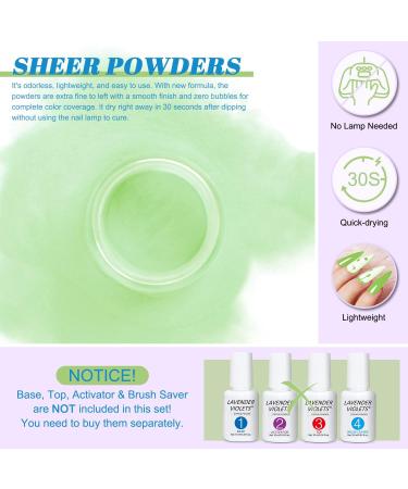 Lavender Violets 36 Colors Dip Nails Powder Starter Kit - Acrylic Dipping Nail Powder Set for Beginners and Professionals - Dip Manicure DIY - M957 - Buy Online on SooperMarket.com