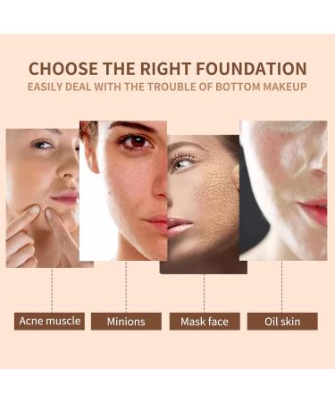 Nmbol CC Cream Mushroom Head Air Cushion Liquid Foundation Concealer Cover Make Up Concealer for Face and Neck Long-Lasting Even Skin Colour Make-Up Foundation Ivory - Buy Online on SooperMarket.com