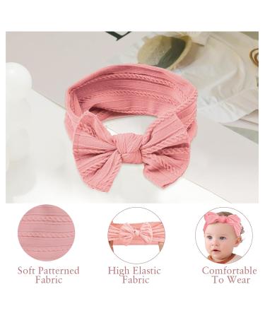 Uwiyo 6-Pack Baby Turban Headband Set | Soft Nylon Flower Loop Hairbands for Newborns & Toddlers - Buy Online on SooperMarket.com
