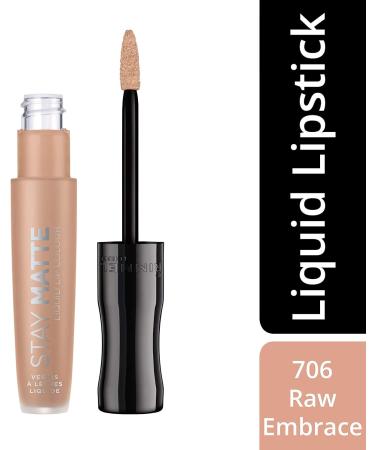 Rimmel London Stay Matte Liquid Lipstick Raw Embrace Nude 5.5ml - Shade 1 - Buy Online on SooperMarket.com