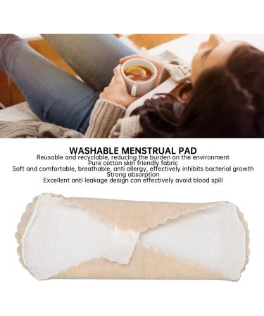 2PCS Washable Reusable Menstrual Pads | Pure Cotton | Breathable & Leak Proof | Skin Color - Buy Online on SooperMarket.com