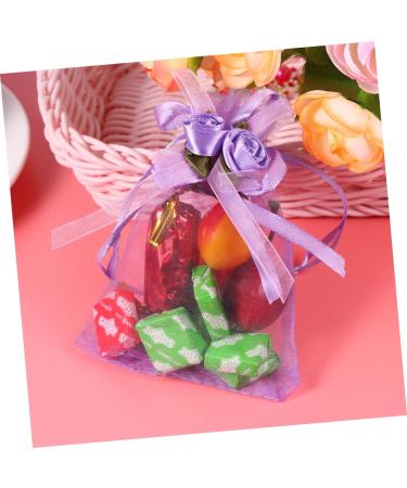 STOBAZA Candy Pouches 12pcs s Candy Bags Clear Bags for Clear Goodie Bags Drawstring Bag Bag Bow Tie - Buy Online on SooperMarket.com