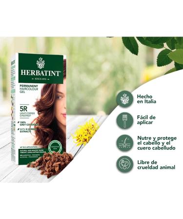HERBATIN Dye Light Copper Chestnut 5R 150 ml Herbatin - Buy Online on SooperMarket.com