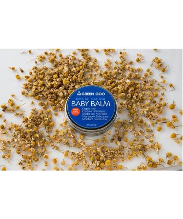 Green Goo Baby Balm Large Tin - 3 Piece Set 0.6 lb | Organic & Natural Baby Care | International Shipping Available - Buy Online on SooperMarket.com
